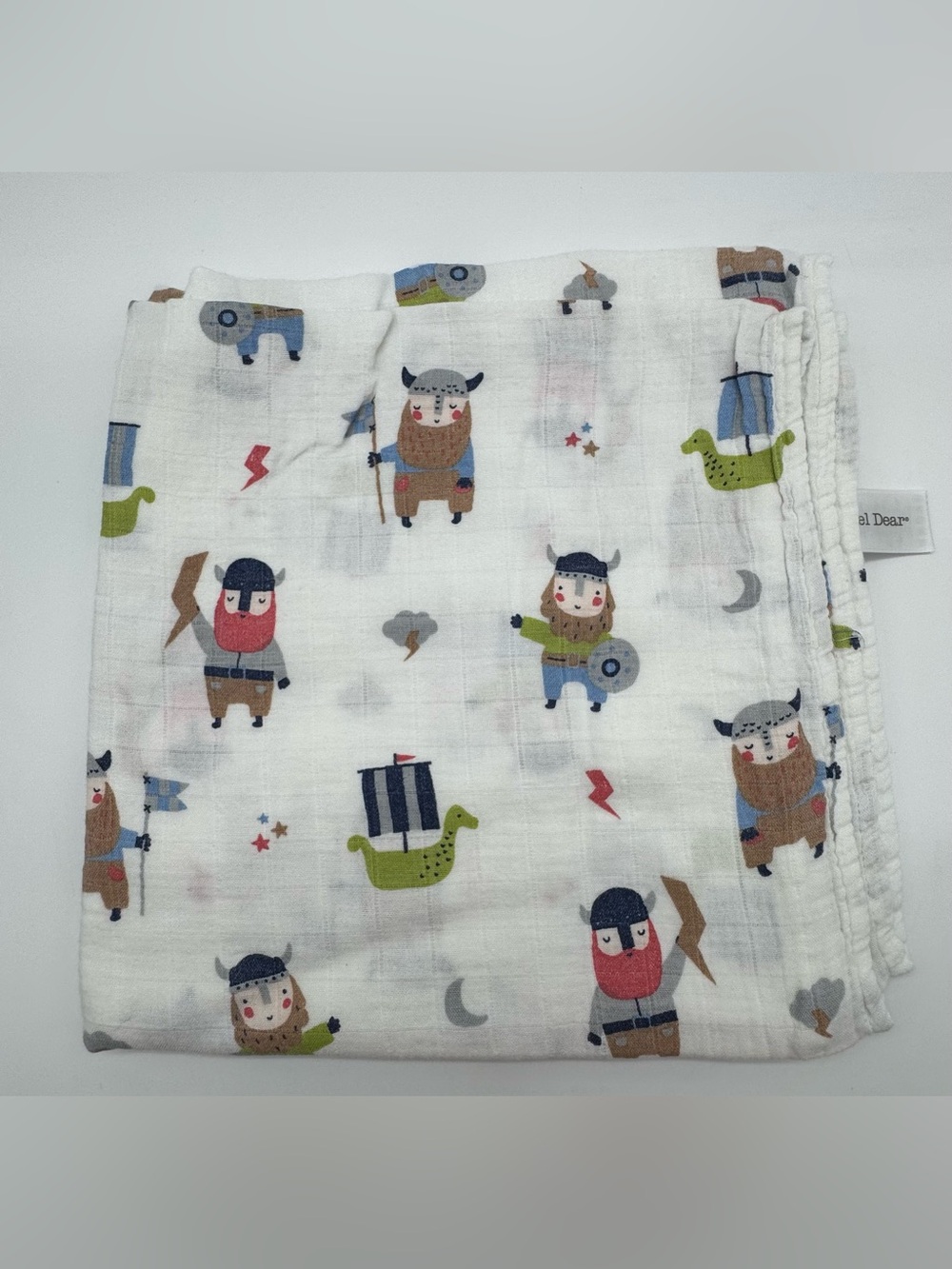 Angel Dear Little Viking Muslin Swaddle Blanket